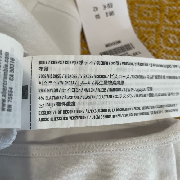 NWT Abercrombie & Fitch Ponte corset top size medium - Picture 4 of 7